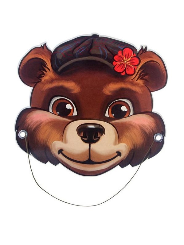 картинка Бумажная маска медведя от магазина Одежда+