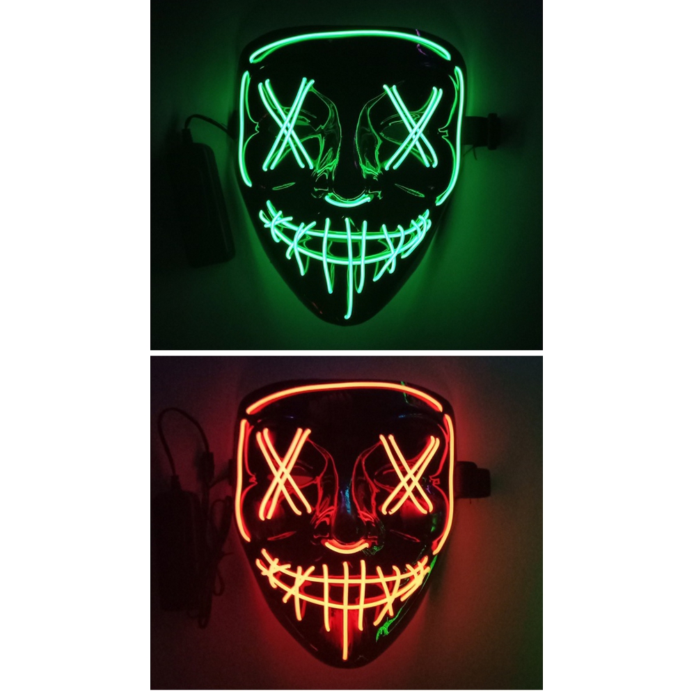 картинка Светящаяся маска Гая Фокса «Судная ночь» от магазина Одежда+