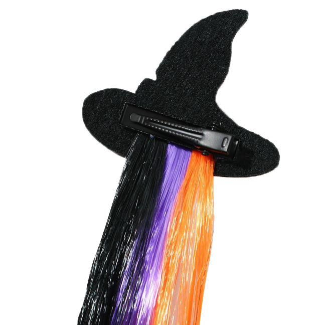 картинка Цветная прядь на заколке «Шляпка ведьмы» от магазина Одежда+