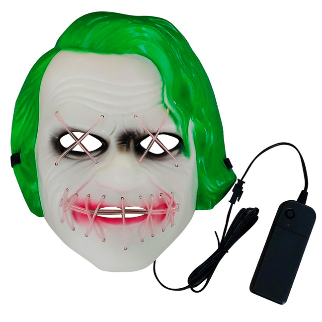 картинка Неоновая маска «Джокер» на Хэллоуин от магазина Одежда+