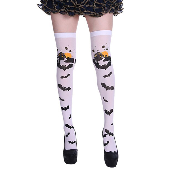 картинка Чулки на Хэллоуин «Летучие мыши и привидения» от магазина Одежда+