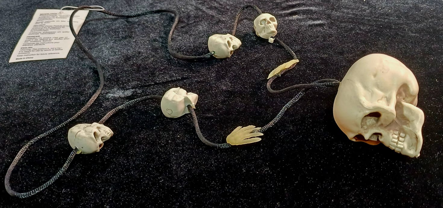 картинка Ожерелье «Скелет» - украшение на Хэллоуин от магазина Одежда+