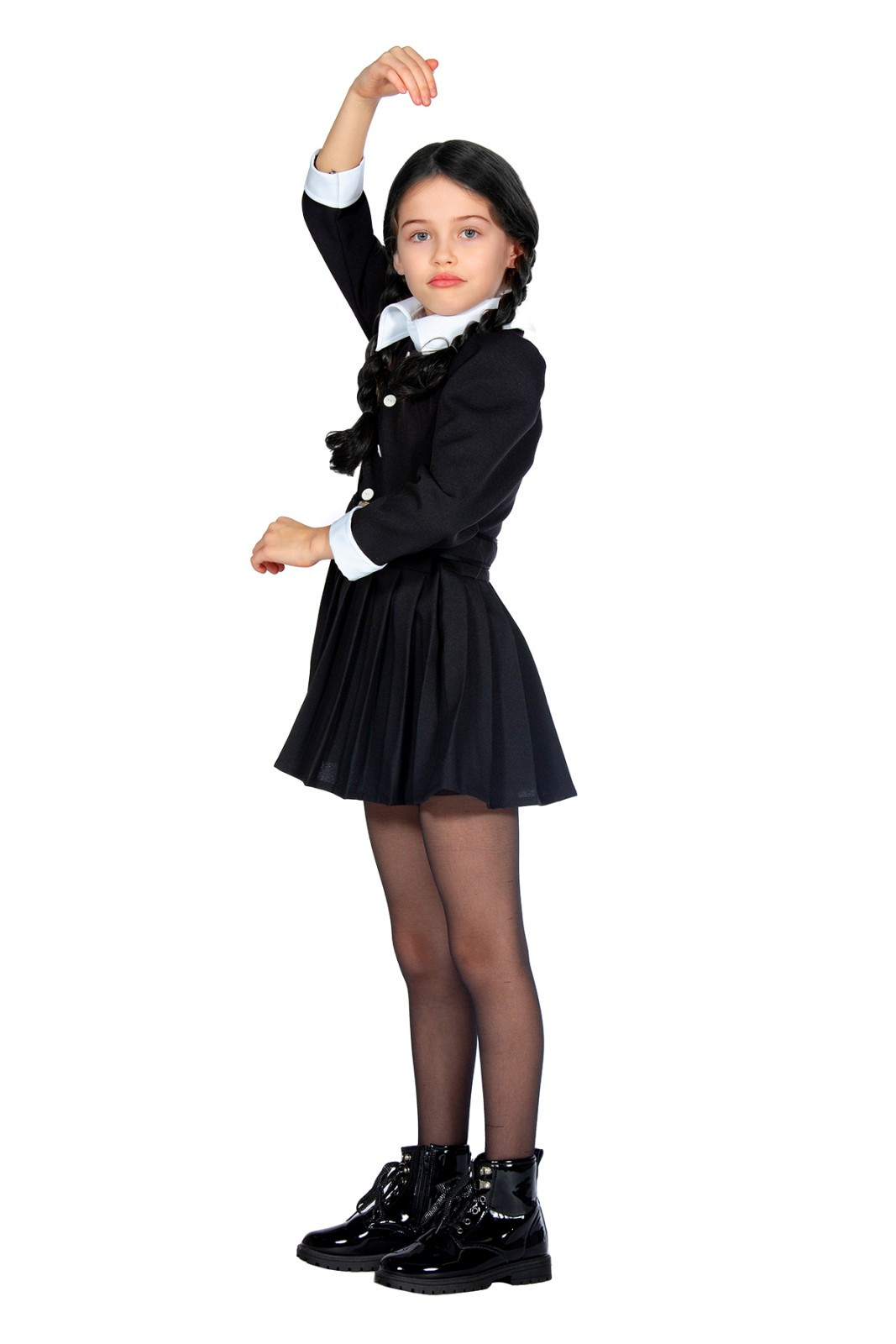 картинка Карнавальный костюм Уэнздей для девочки от магазина Одежда+