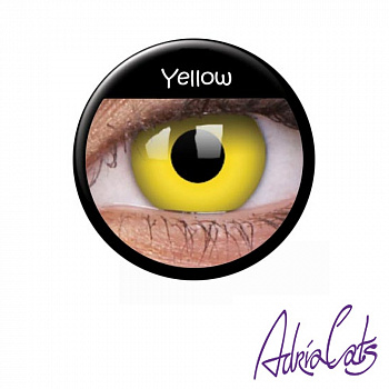 Цветные желтые Crazy линзы «Yellow»