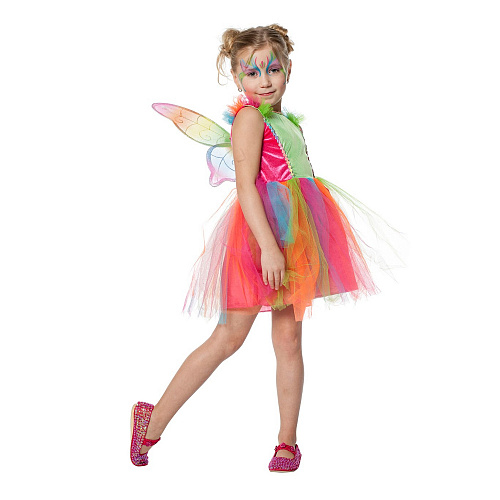 Разноцветный костюм феи для девочки 
