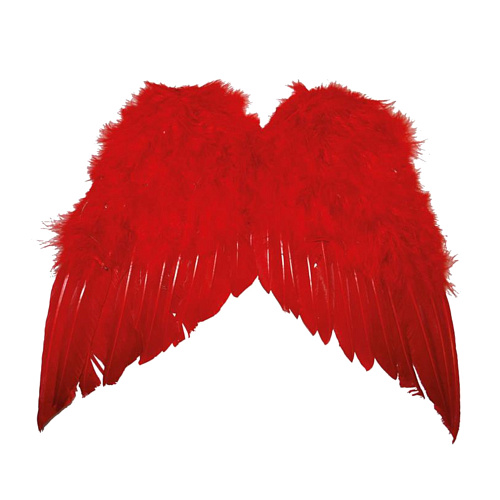 Малые красные крылья из перьев