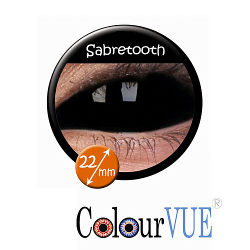 Цветные черные линзы «Sabretooth»