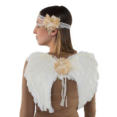 Набор ангела: повязка и крылья