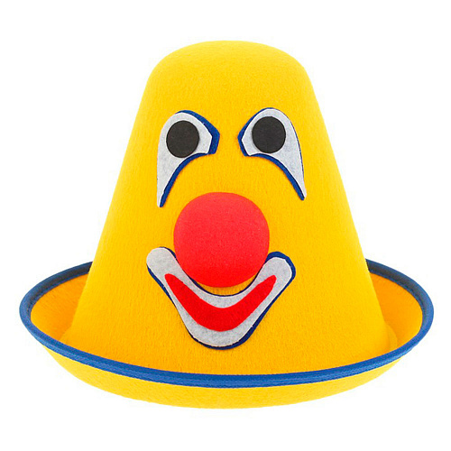 Шляпа клоуна с носом