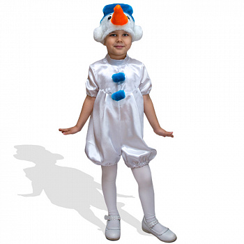 Новогодний детский костюм Снеговика 