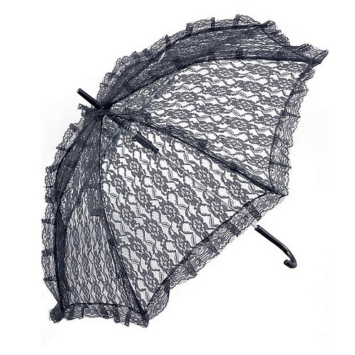 Дамский кружевной зонтик