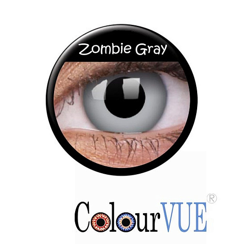 Цветные серые Crazy линзы «Zombie Grey»