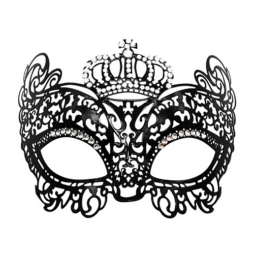 Металлическая венецианская маска «Корона» 