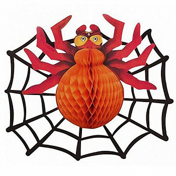 Украшение на Хэллоуин «Паук на паутине»