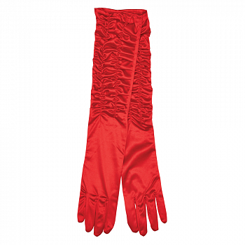 Красные шелковые перчатки в ассортименте