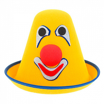 Шляпа клоуна с носом
