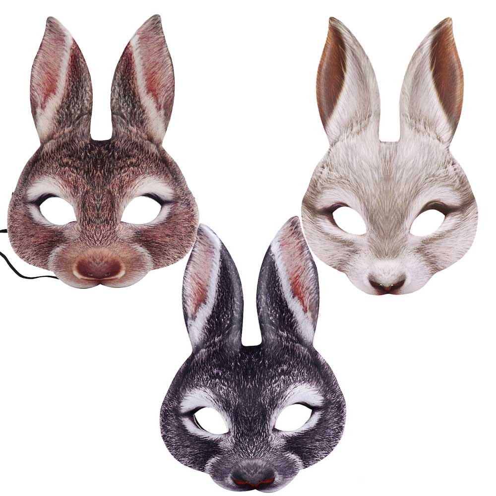 Карнавальная маска кролика на Новый год
