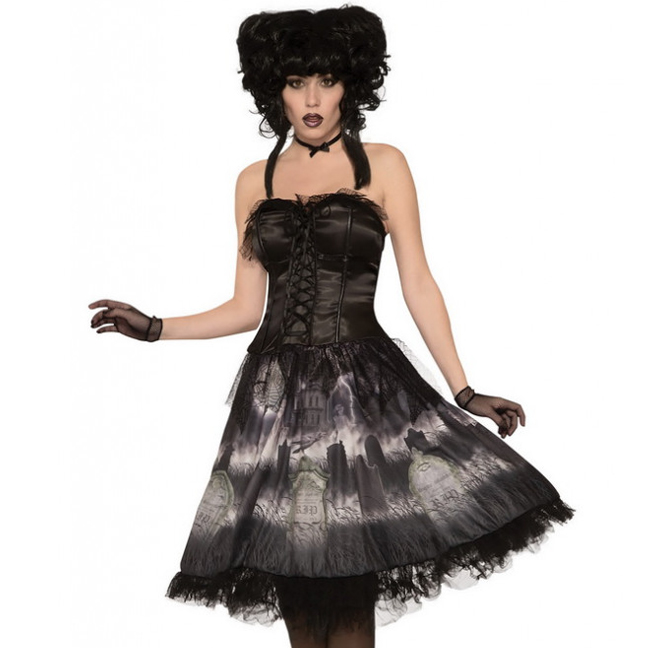 картинка Костюм ведьмы с надгробиями от магазина Одежда+