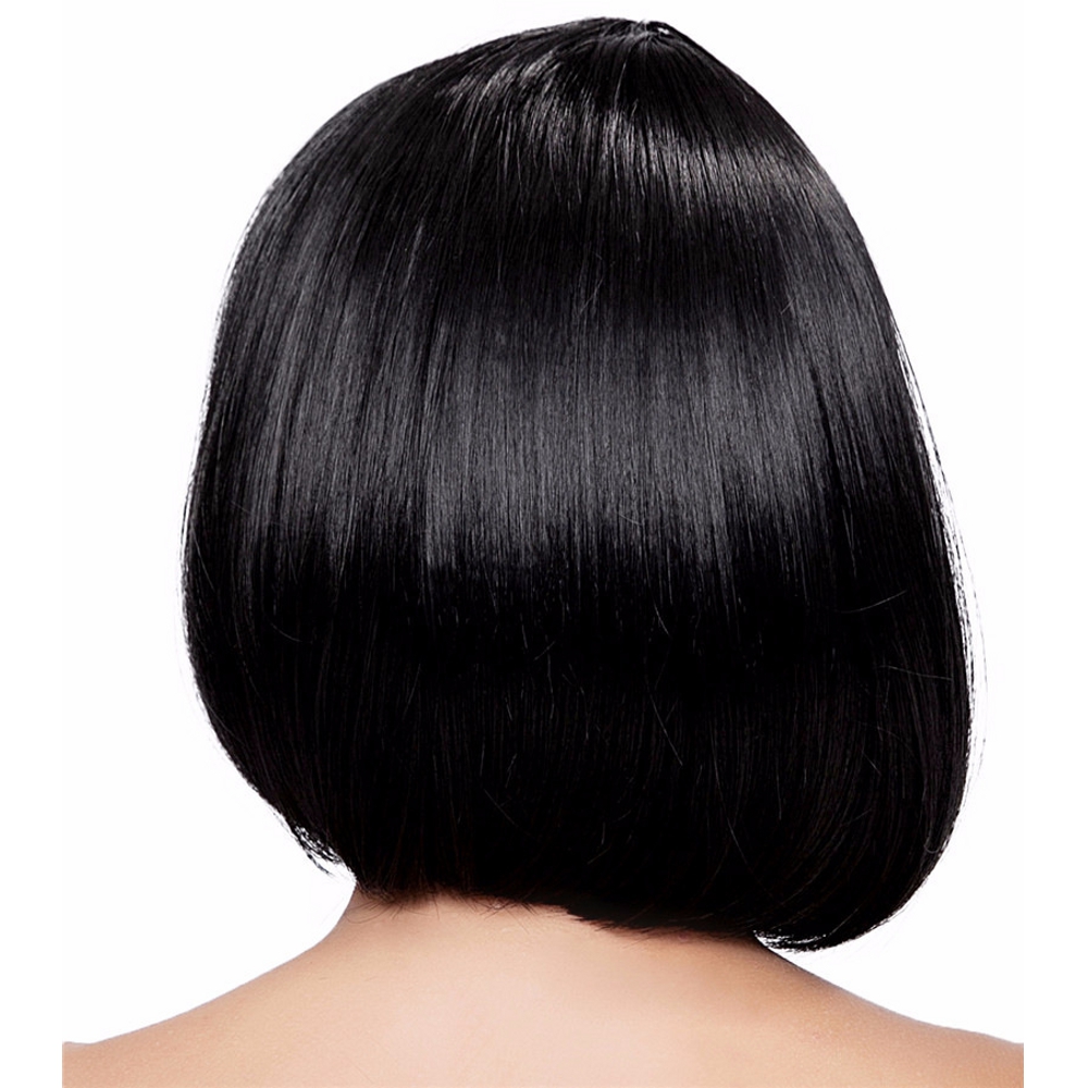 картинка Чёрный парик каре с чёлкой от магазина Одежда+