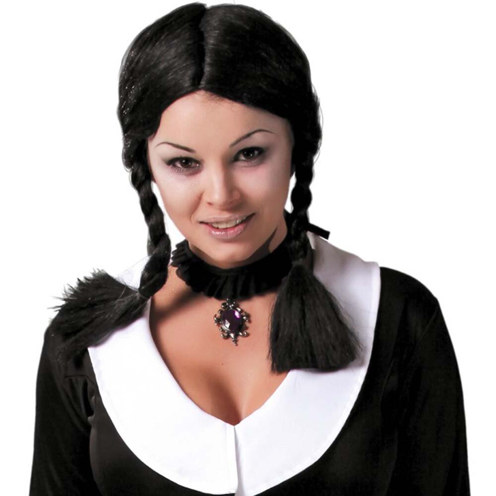 картинка Парик школьницы Уэнздей Аддамс от магазина Одежда+