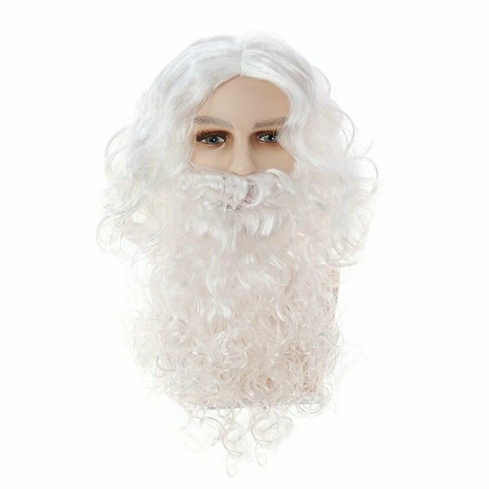 картинка Белые парик и борода Санты от магазина Одежда+