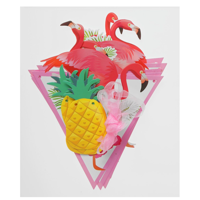картинка Гавайская гирлянда «Фламинго и ананасы» от магазина Одежда+