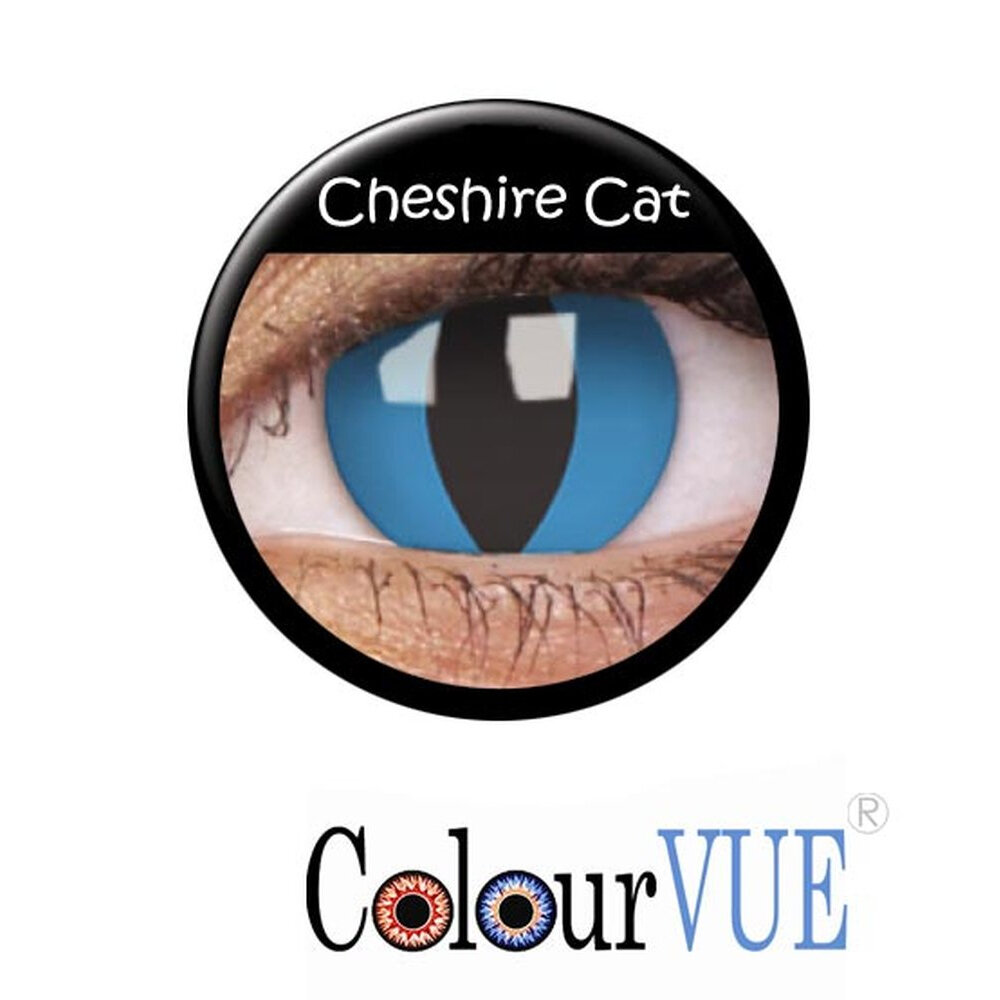 картинка Цветные синие Crazy линзы «Cheshire Cat» от магазина Одежда+