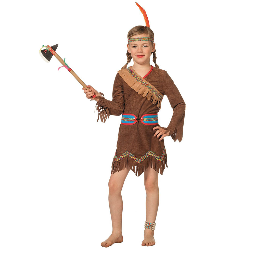 Индеец - девочка, детский карнавальный костюм от торговой марки «Алиса»