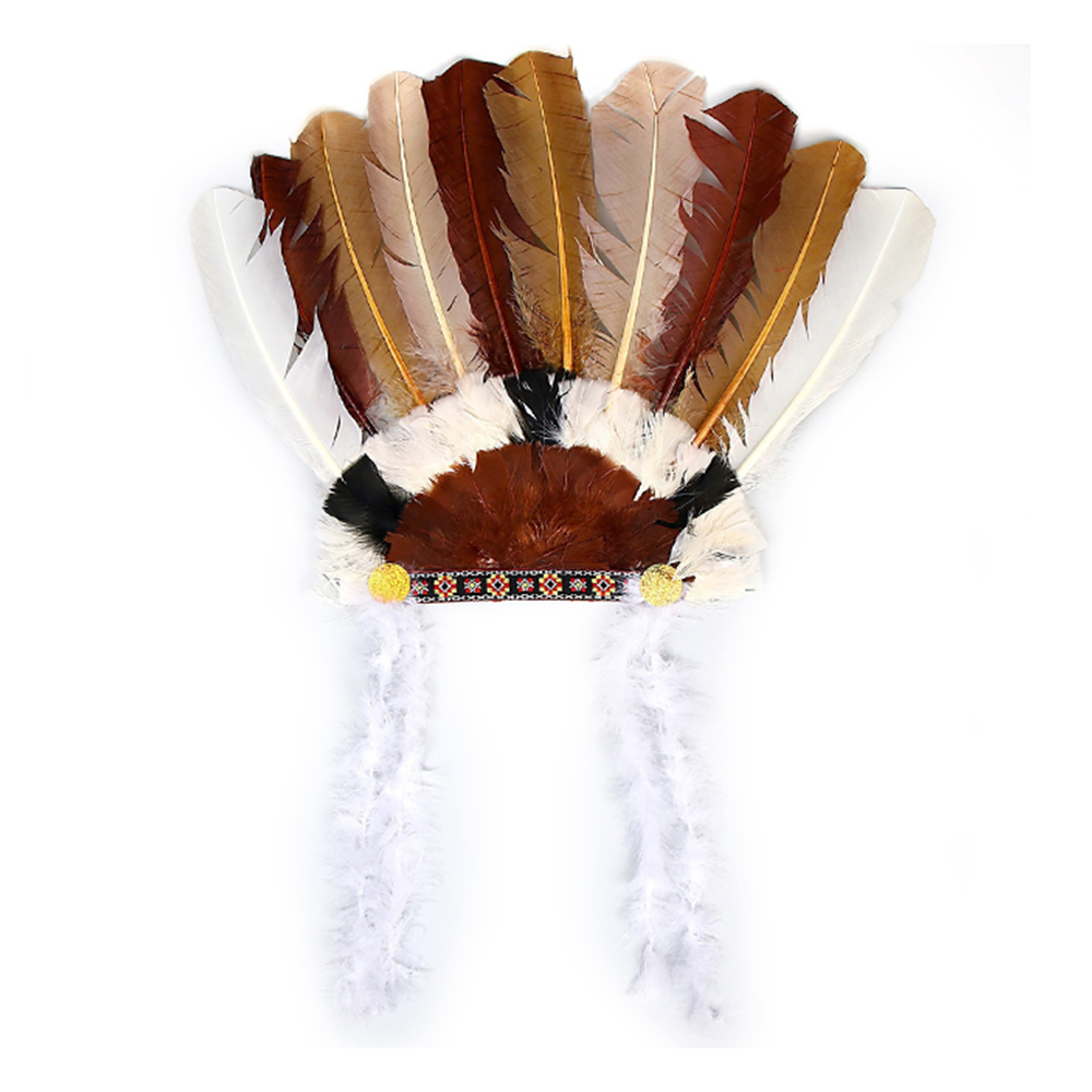 Индейский головной убор из перьев Роуч