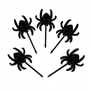 Шпажки для канапе «Чёрные пауки»