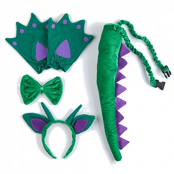 Карнавальный набор «Дракон»: ободок, хвост, лапы, бабочка
