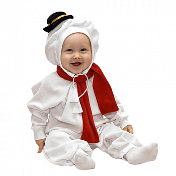Новогодний костюм Снеговика для малышей