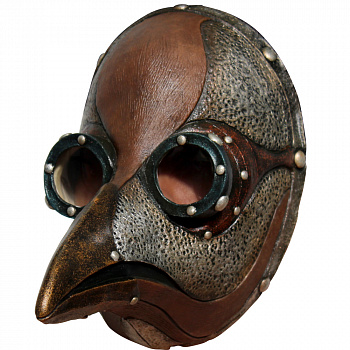 Латексная маска чумного доктора «Стимпанк» 