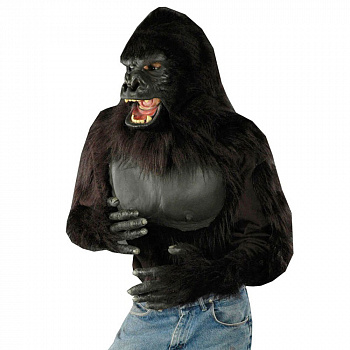 Меховая кофта для костюма черной обезьяны