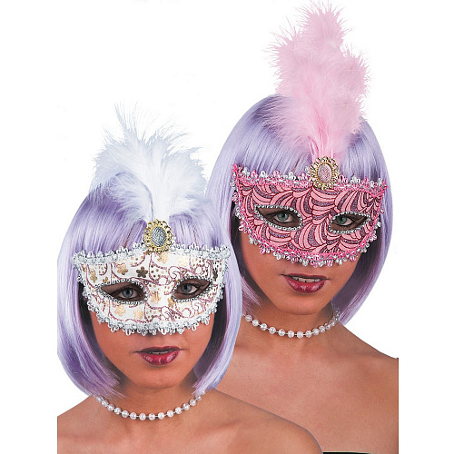 Венецианская маска с пером «Версаль»