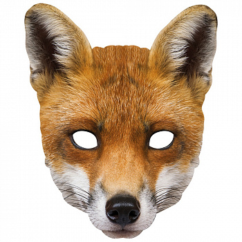Бумажная маска лисы 