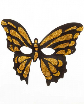 Венецианская маска «Золотая бабочка» 