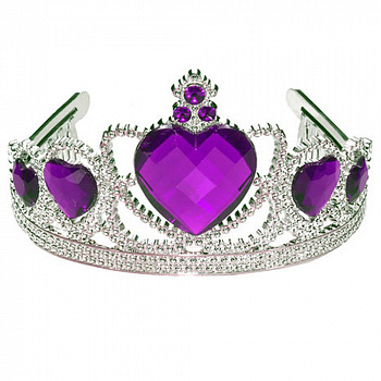 Детская фиолетовая диадема принцессы