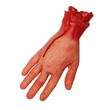 Кровавая рука - украшение на Хэллоуин