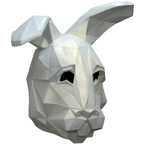 Латексная маска-полигон «Заяц» 