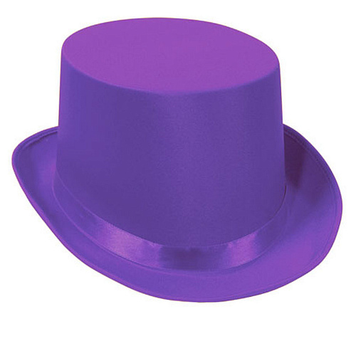 Фиолетовый шелковый цилиндр