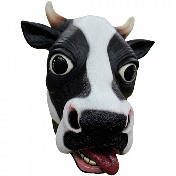 Латексная маска коровы 
