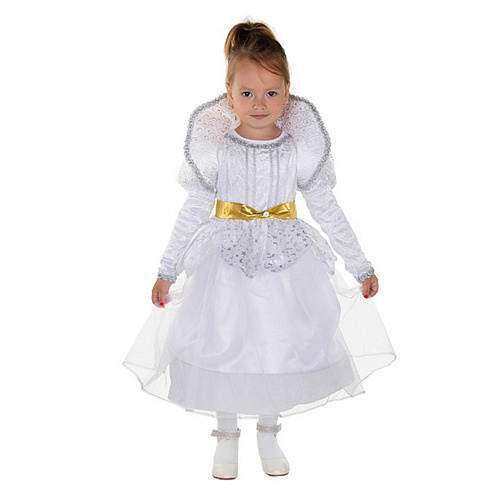 Белый карнавальный костюм принцессы