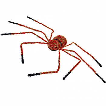 Большой блестящий паук - украшение на Хэллоуин