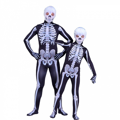 Костюм скелета для мальчика на Хэллоуин