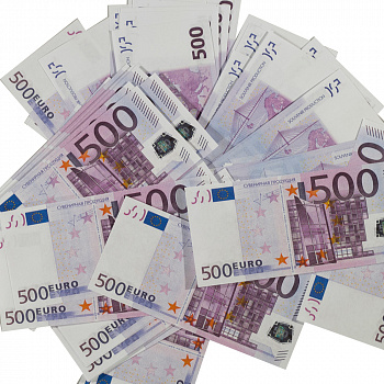 Прикол «Фальшивые деньги» 500 евро