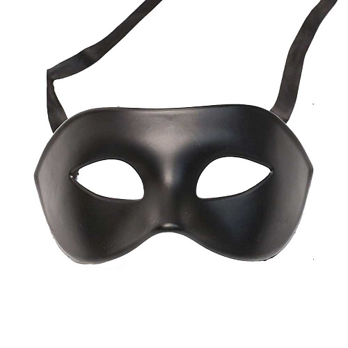 Черная карнавальная маска 