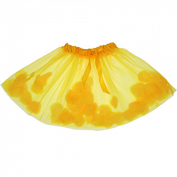 Детская карнавальная желтая юбка