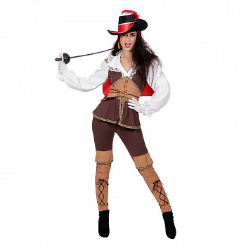 Новогодний костюм мушкетера для девушки