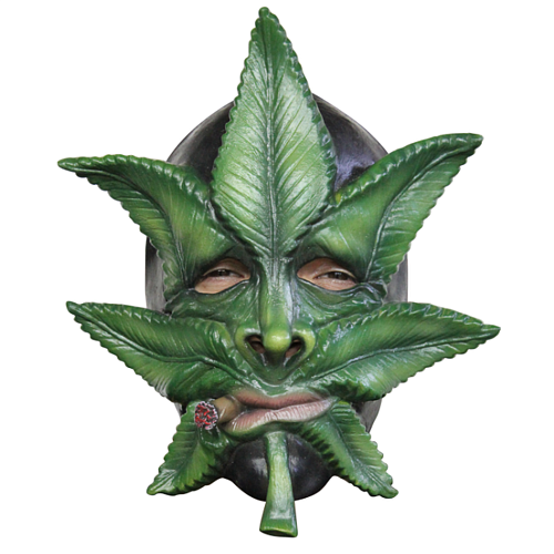 Латексная маска марихуаны 